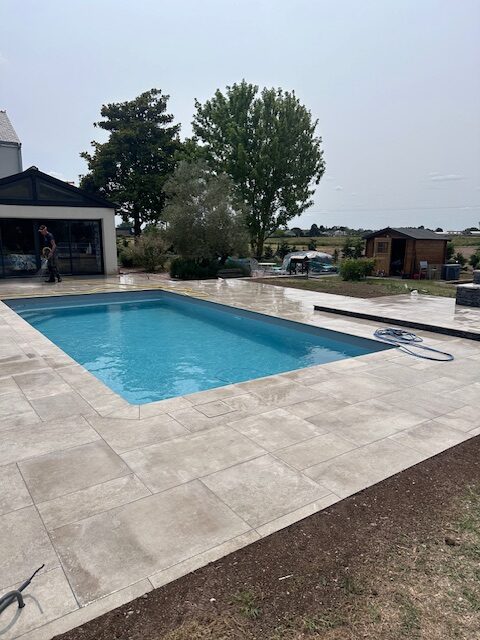 Terrasse terrasse autour piscine