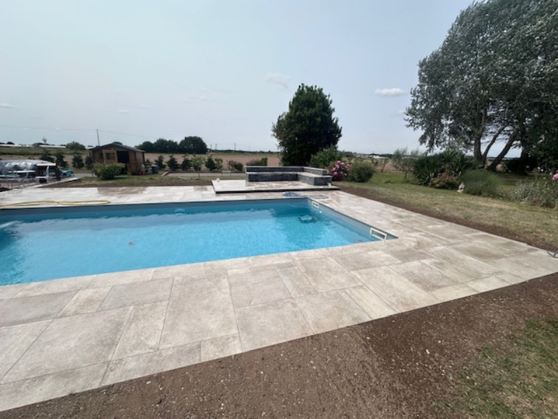 terrasse autour piscine
